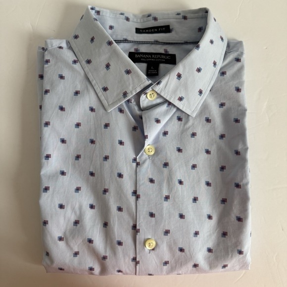 Banana Republic Lot Of 4 Camden Fit Long Sleeve Button Down Shirt LARGE Career - Picture 4 of 6